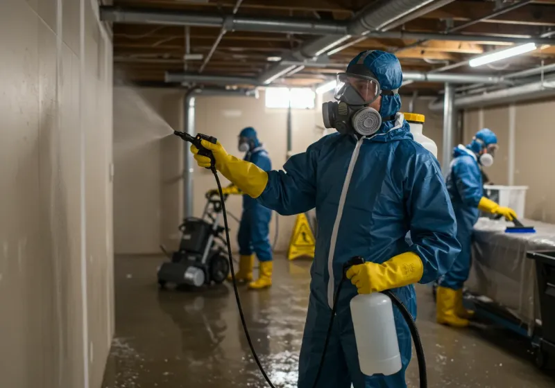 Basement Sanitization and Antimicrobial Treatment process in Johnson County, NE